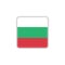 Bulgaria national flag flat icon