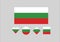 Bulgaria national flag tricolor emblem