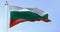 Bulgaria national flag waving in the wind on a clear day