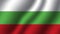 Bulgaria national wavy flag vector illustration