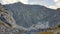 Bulgaria, Pirin Mountains, Snezhnika Glacier and Vihren Peak.