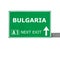 BULGARIA road sign isolated on white