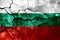Bulgaria rusted texture flag, rusty background.