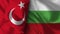 Bulgaria and Turkey Realistic Flag â€“ Fabric Texture Illustration