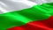 Bulgaria waving flag. National 3d Bulgarian flag waving. Sign of Bulgaria seamless loop animation. Bulgarian flag HD resolution Ba