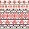 Bulgarian balkan national folklore embroidery ornamental seamless vector pattern