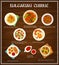 Bulgarian cuisine food menu, dishes, meals poster