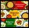 Bulgarian cuisine meat and vegetables meal banners