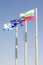 Bulgarian and Europe flags Vertical 1