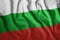 Bulgarian flag blowing in the wind. Part of a series.