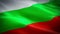 Bulgarian flag waving in wind video footage Full HD. Realistic Bulgarian Flag background. Bulgaria Flag Looping Closeup 1080p Full