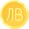 Bulgarian lev coin icon, currency of Bulgaria