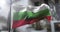 Bulgarian national flag. Bulgaria country waving flag. Politics and news illustration