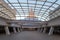 Bulgarian Parliament viewed from under a glass ceiling in Sofia