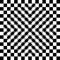 Bulging checkerboard optical illusion