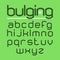 Bulging typeface