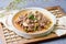 Bulgogi, korean food, Bulgogi is prepared with beef that has been marinated in soy sauce, honey, minced green onion, garlic,