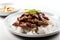 Bulgogi: Marinated grilled beef served with rice, AI generative