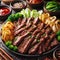 Bulgogi Thinly sliced beef marinated in a sweet and savory soy-based sauce Korean Food