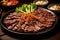 Bulgogi, thinly sliced marinated beef grilled to perfection