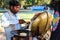 Bulhowal Hoshiarpur Punjab India 06 27 2021 A roadside vendor preparing street food Channa Kulcha