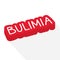 Bulimia word concept