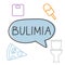 Bulimia word concept