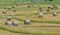 Bulk 1,000 lbs. rolled hay ready to be picked up and send to farmers to feed their livestock in Colorado