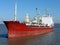 Bulk Carrier Cargo Ship Boat Sailing on Calm Water