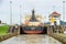 Bulk Carrier KINGFISHER passing through the Miraflores Locks