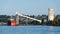Bulk carrier ship Darya Shanti docked at the Pier 86 Grain Terminal in Seattle