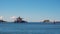 Bulk Coal Carrier Leaving Newcastle Harbour, Australia