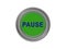 Bulk green button with the word pause, white background