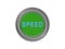 Bulk green button with the word speed, white background