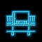 bulk handling system neon glow icon illustration