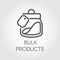 Bulk products icon. Cookery concept. Simple logo or button drawing in line style. Vector illustration