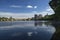 Bulkeley Bridge and Hartford skyline on the Connecticut River