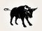 Bull animal image logo