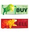 Bull and Bear abstract vector illustration. graphic design concept of stock market Bullish and Bearish trend