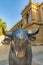 The Bull and Bear Statues at the Frankfurt Stock Exchange in Frankfurt, Germany. Frankfurt Exchange is the 12th largest exchange
