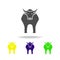 bull colored icons. Element of culture of spain. Signs and symbols can be used for web, logo, mobile app, UI, UX