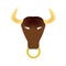 Bull face vector horoscope