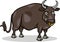 Bull farm animal cartoon illustration