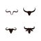 Bull horn angry logo vector