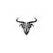 Bull horn logo and symbols template icons app vector