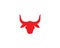 Bull horn logo vector
