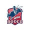 Bull Rodeo vector illustration logo design