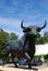 Bull statue outside the bullring, Ronda, Spain.