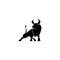 Bull Taurus Bison Buffalo Logo design vector template.