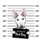 Bull terrier prisoner. Police placard, Police mugshot, lineup. Arrest photo. Photo offender. Vector.